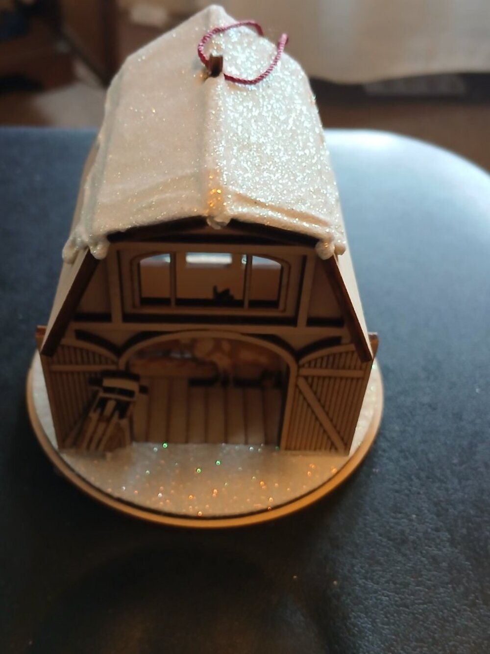 Old World Christmas 2019 Ginger Cottage Wooden Ornament 4" Holiday Decor